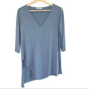 Moiety V Neck Asymmetrical Hem Top